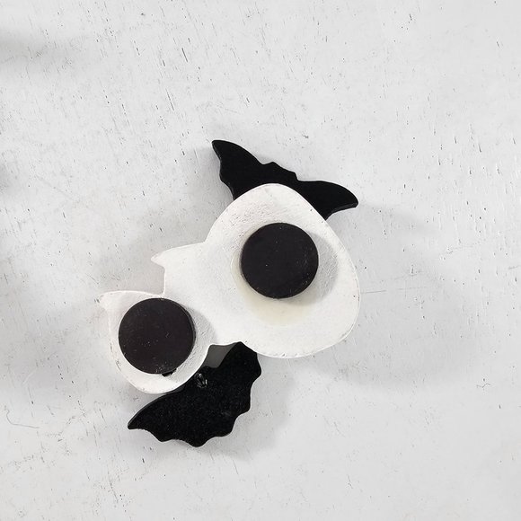 Vintage Handmade Halloween Magnet Witch Ghost Bat - Picture 4 of 7